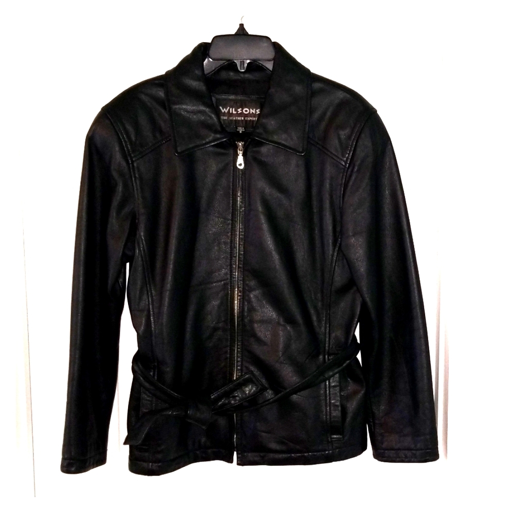 Wilson Black Leather Coat / Jacket